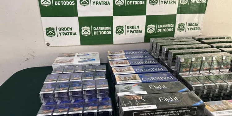 Detienen a sujeto por contrabando de 640 cajetillas
