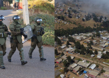 [Minuto a Minuto] Barricadas y amenazas a la prensa ad portas del desalojo de la megatoma de San Antonio