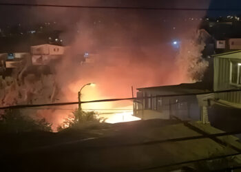 Valparaíso: Incendio en el Cerro Placeres dejó cuatro personas fallecidas