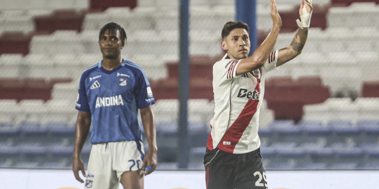 [Video] Gonzalo Montiel le dio el triunfo a River Plate en su amistoso frente a Millonarios