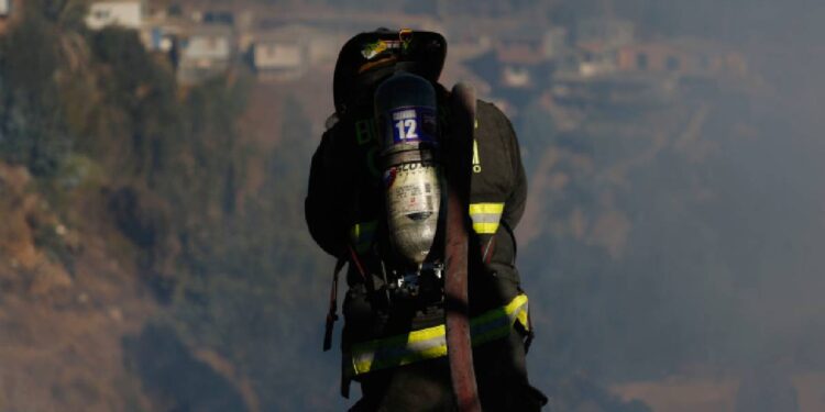 Alerta roja en Limache: Incendio forestal obliga evacuación preventiva