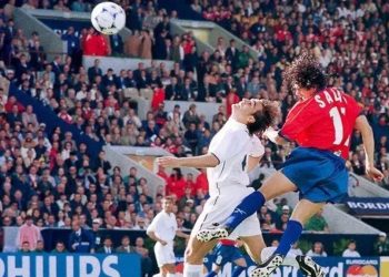 [VIDEO] Marcelo Araujo fue un "shileno" más en el doblete de Salas a Italia